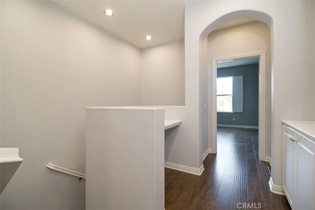 760 S Olive St, Anaheim, CA 92805 - bathroom with wood finished floors and recessed lighting