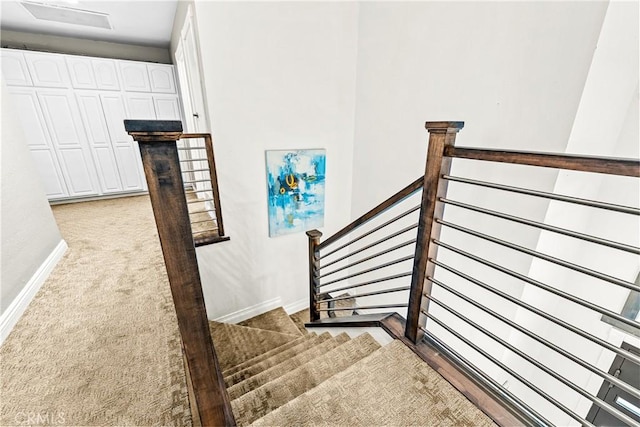 2040 Cape Cod Ct, Claremont, CA 91711 - stairs with carpet flooring and baseboards