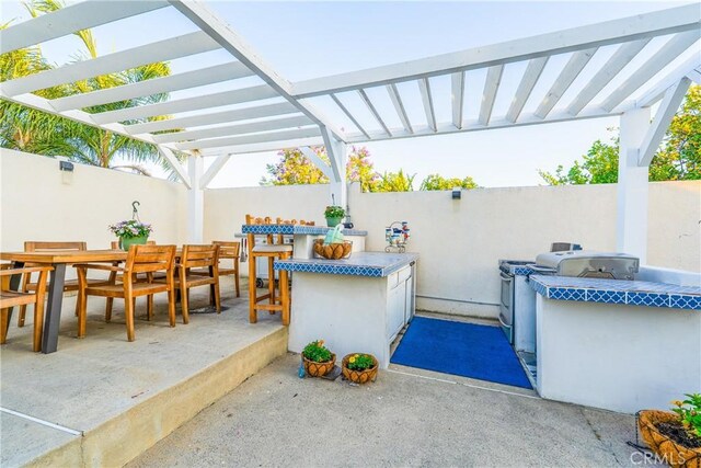 2040 Cape Cod Ct, Claremont, CA 91711 - view of patio / terrace with area for grilling and a pergola