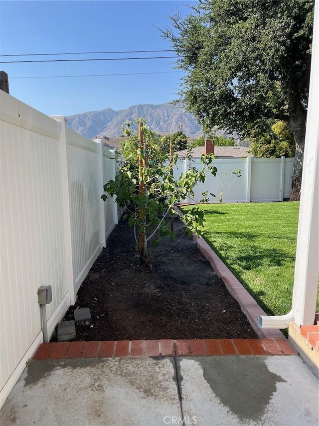 8049 Le Berthon St, Sunland, CA 91040 - fenced backyard featuring a mountain view