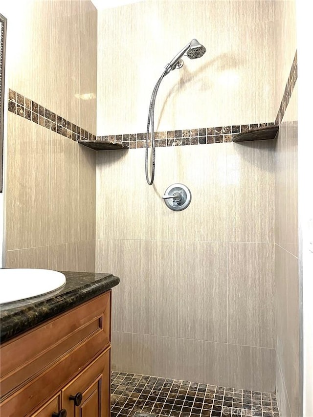 8049 Le Berthon St, Sunland, CA 91040 - full bathroom with tiled shower and vanity