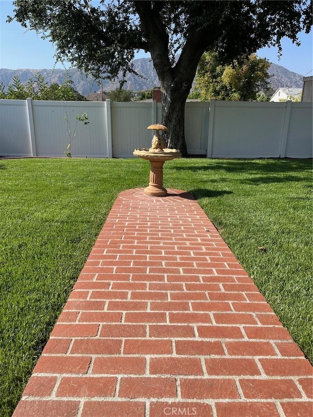 8049 Le Berthon St, Sunland, CA 91040 - fenced backyard featuring a mountain view