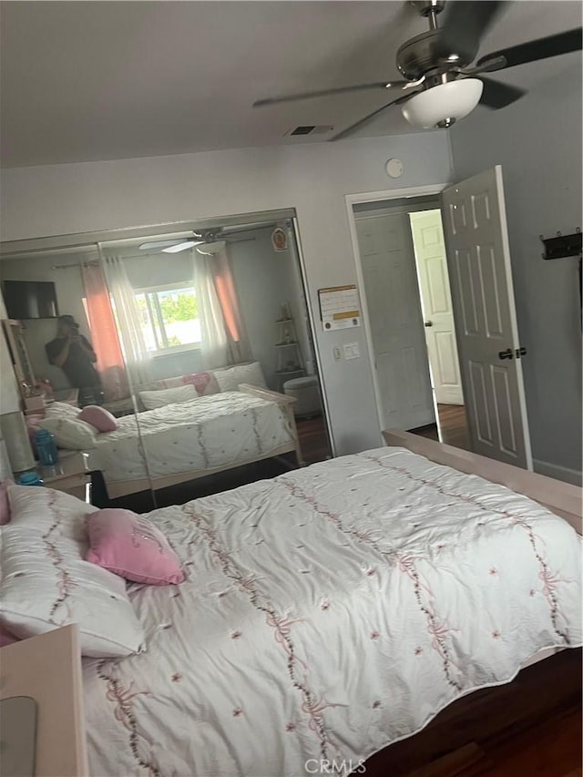 9849 Canada Way, Riverside, CA 92503 - bedroom with ceiling fan