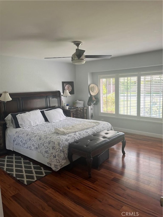 9849 Canada Way, Riverside, CA 92503 - bedroom featuring hardwood / wood-style floors and a ceiling fan