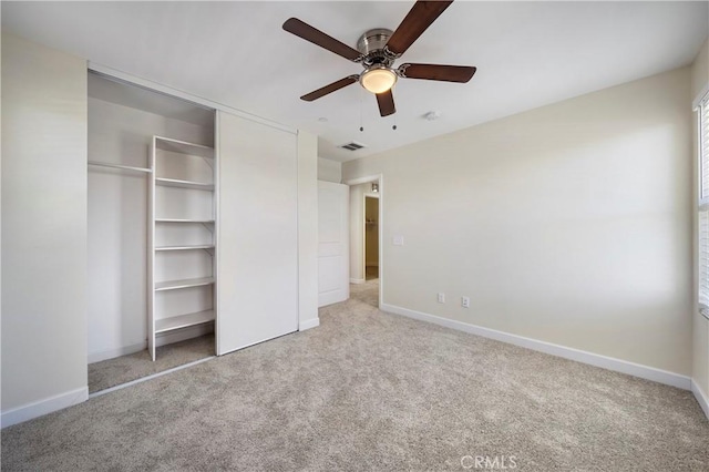 30316 Slate St, Murrieta, CA 92563 - unfurnished bedroom featuring carpet, a closet, and ceiling fan
