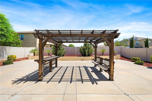 30316 Slate St, Murrieta, CA 92563 - fenced backyard featuring a pergola and a patio