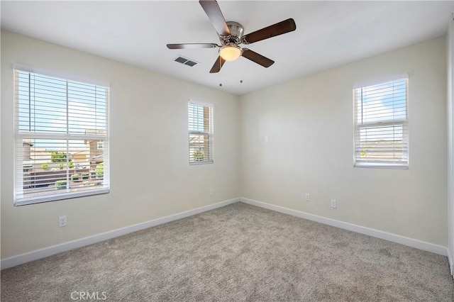 30316 Slate St, Murrieta, CA 92563 - carpeted spare room featuring baseboards and ceiling fan