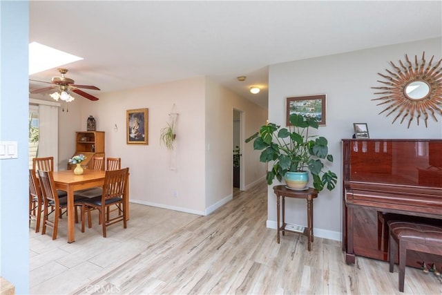 10262 Circulo De Juarez, Fountain Valley, CA 92708 - dining room with light wood-style floors and a ceiling fan