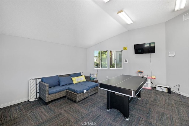 1441 Brett Pl Unit 148, San Pedro, CA 90732 - playroom featuring lofted ceiling and carpet floors