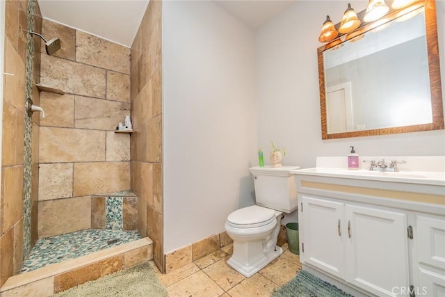 533 Via Vista Dr, Redlands, CA 92373 - full bath with a tile shower and vanity