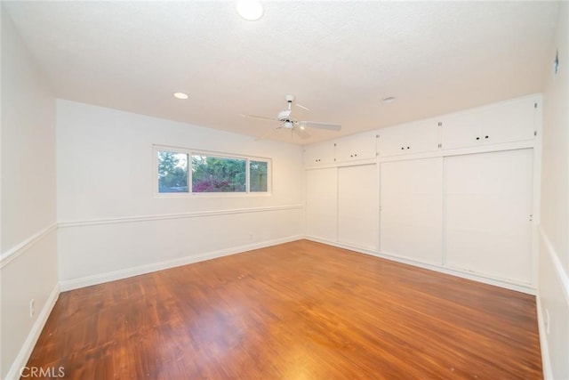 533 Via Vista Dr, Redlands, CA 92373 - unfurnished bedroom featuring wood finished floors, recessed lighting, and a closet