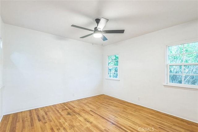 5516 Palm Ave, Whittier, CA 90601 - unfurnished room with light wood-type flooring and ceiling fan