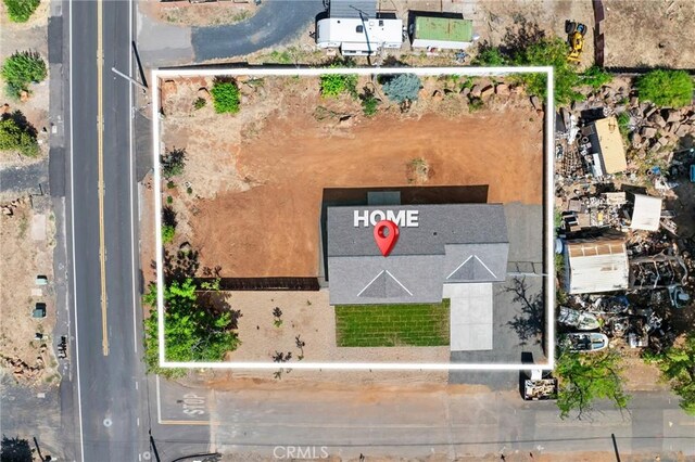 6388 Oak Rd, Paradise, CA 95969 - aerial view of property's location featuring property parcel outlined