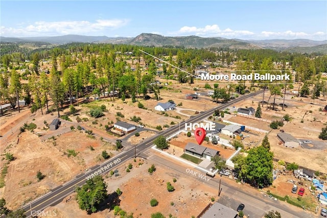 6388 Oak Rd, Paradise, CA 95969 - aerial view of property's location with mountains