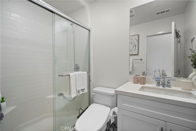2239 Melogold Way, Corona, CA 92883 - full bath featuring vanity and a shower stall