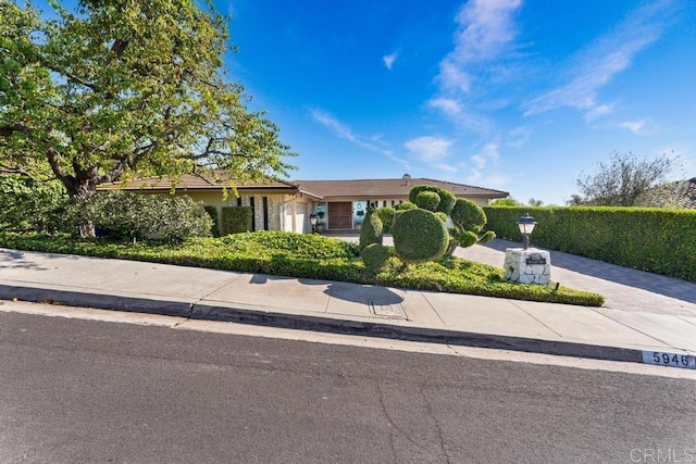5946 Overlake Ave, Del Cerro, CA 92120 - single story home with concrete driveway
