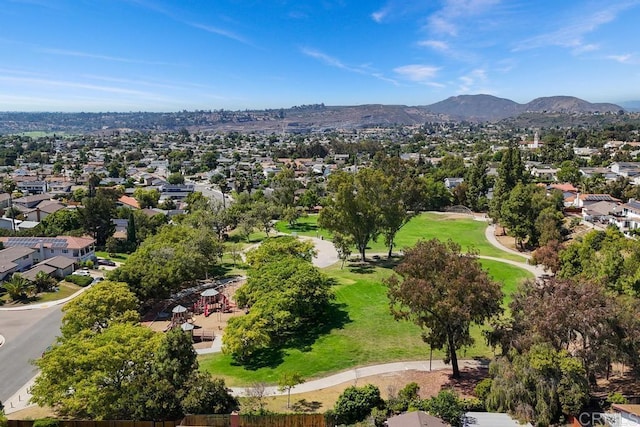 5946 Overlake Ave, Del Cerro, CA 92120 - aerial view of residential area with mountains