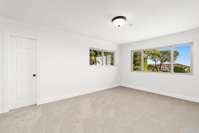 5946 Overlake Ave, Del Cerro, CA 92120 - carpeted spare room featuring ornamental molding and baseboards