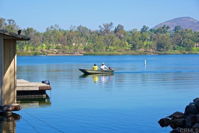 5946 Overlake Ave, Del Cerro, CA 92120 - water view featuring a mountain backdrop