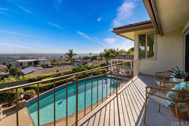 5946 Overlake Ave, Del Cerro, CA 92120 - balcony with view of pool area