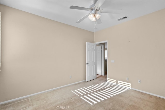 29243 Discovery Ridge Dr, Saugus, CA 91390 - empty room with light carpet and a ceiling fan