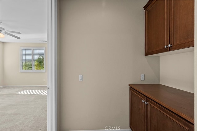 29243 Discovery Ridge Dr, Saugus, CA 91390 - washroom featuring ceiling fan and carpet