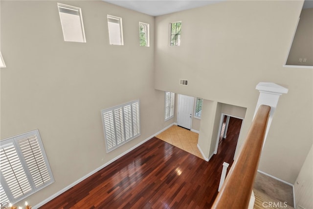 29243 Discovery Ridge Dr, Saugus, CA 91390 - foyer entrance with wood finished floors and a towering ceiling