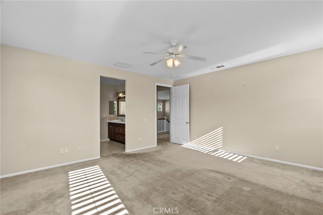 29243 Discovery Ridge Dr, Saugus, CA 91390 - empty room featuring ceiling fan and light carpet