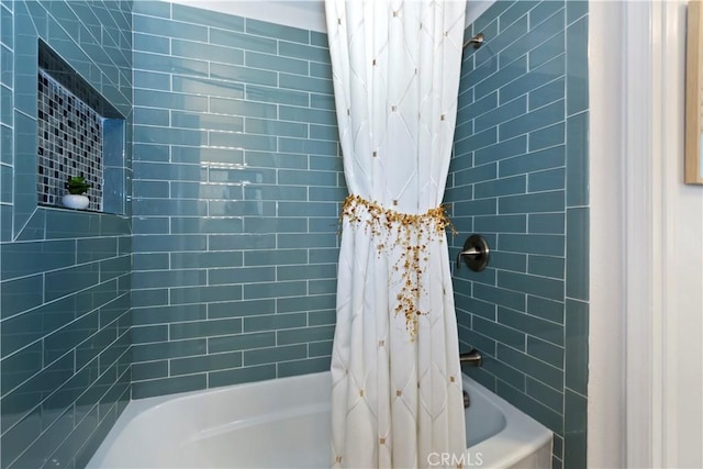 1335 N Vallejo Way, Upland, CA 91786 - bathroom with shower / bath combination with curtain