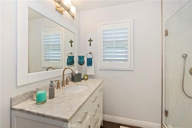 1335 N Vallejo Way, Upland, CA 91786 - full bath featuring vanity and a shower stall