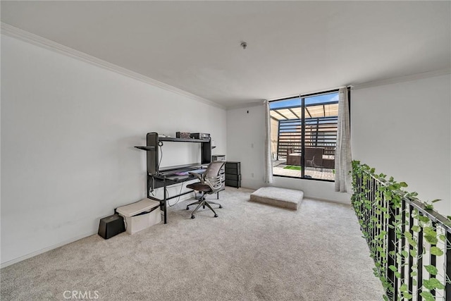 625 S Berendo St Unit 604, Los Angeles, CA 90005 - carpeted office with ornamental molding