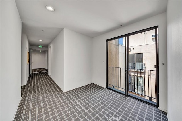 625 S Berendo St Unit 604, Los Angeles, CA 90005 - corridor featuring carpet and recessed lighting