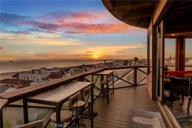1 Anderson St, Seal Beach, CA 90743 - balcony at dusk with a water view