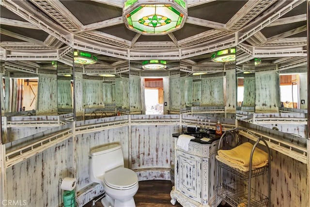 1 Anderson St, Seal Beach, CA 90743 - bathroom with wood finished floors and toilet