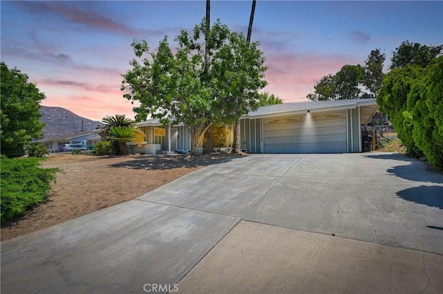 20468 College Blvd, Riverside, CA 92507 - view of front of house featuring driveway and a mountain view