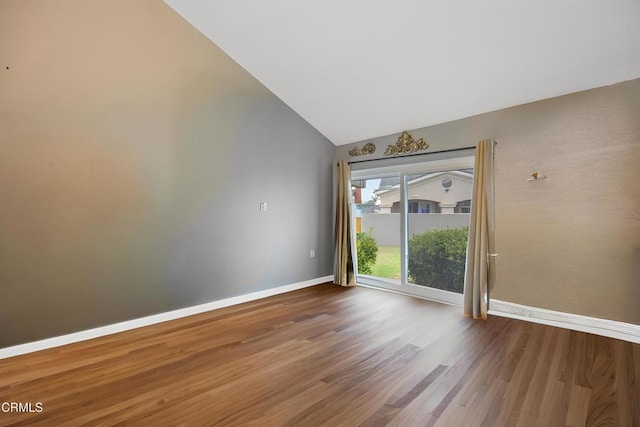 502 Holly Ave, Oxnard, CA 93036 - empty room featuring lofted ceiling and wood finished floors