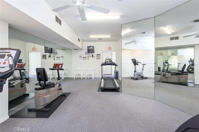 100 Scholz Plz Unit 205, Newport Beach, CA 92663 - exercise room with a ceiling fan
