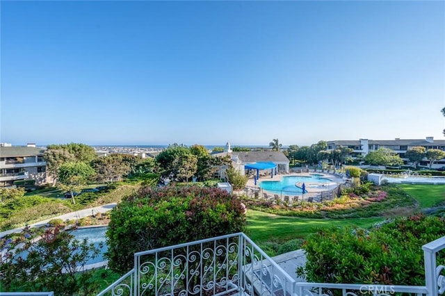 100 Scholz Plz Unit 205, Newport Beach, CA 92663 - bird's eye view of a pool