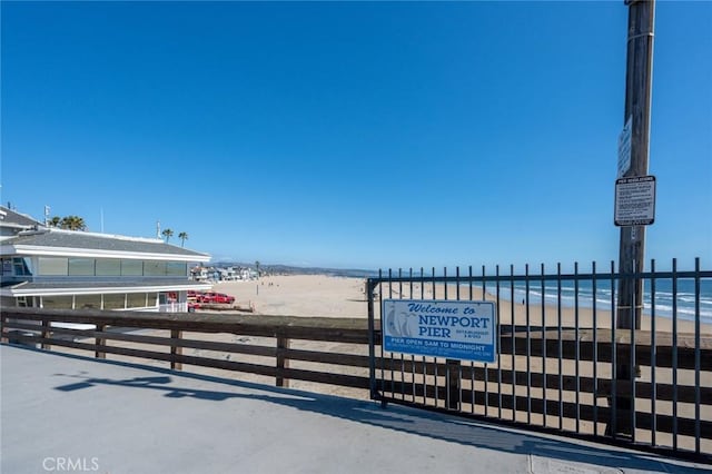 100 Scholz Plz Unit 205, Newport Beach, CA 92663 - view of patio / terrace featuring view of water and beach