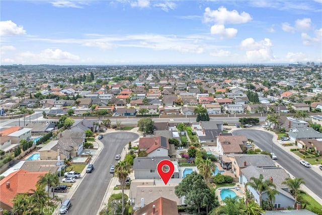20441 Whitetree Cir, Huntington Beach, CA 92646 - aerial perspective of suburban area with a pool