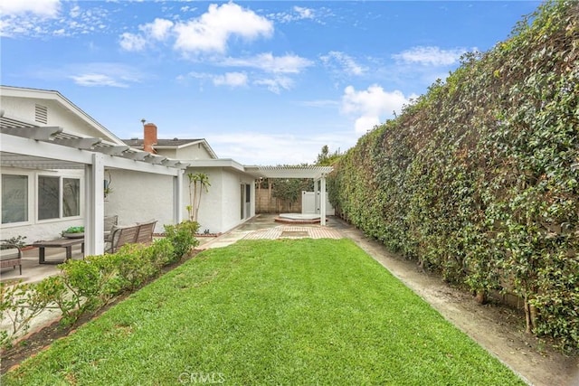 20441 Whitetree Cir, Huntington Beach, CA 92646 - view of yard featuring a pergola and a patio area