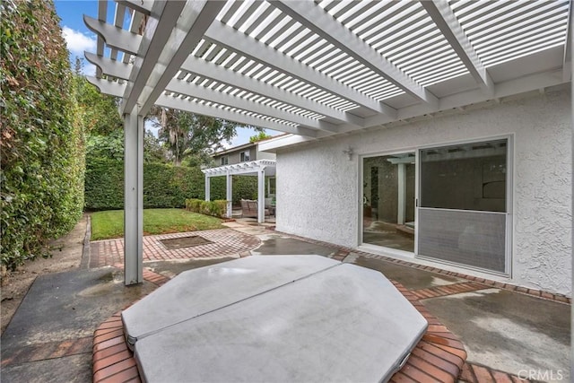 20441 Whitetree Cir, Huntington Beach, CA 92646 - view of patio / terrace featuring a pergola