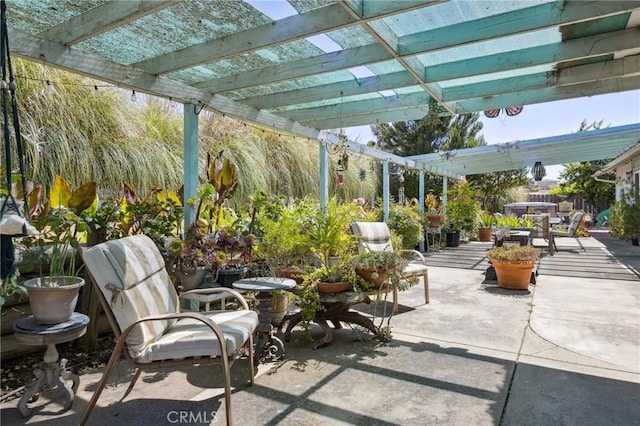 7050 Shale Rock Rd, Paso Robles, CA 93446 - view of patio with outdoor dining area and a pergola