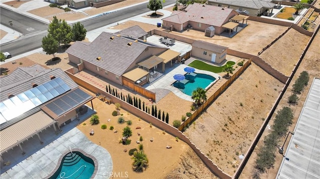 15558 Lookout Rd, Apple Valley, CA 92307 - aerial view of residential area with a pool