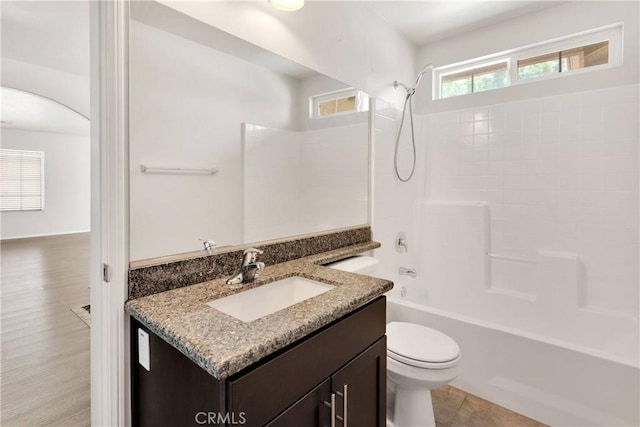 15558 Lookout Rd, Apple Valley, CA 92307 - bathroom with vanity and shower / tub combination