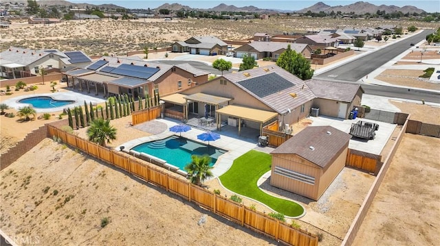 15558 Lookout Rd, Apple Valley, CA 92307 - aerial perspective of suburban area with a mountain backdrop