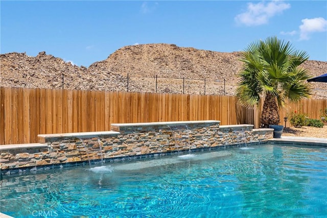 15558 Lookout Rd, Apple Valley, CA 92307 - view of swimming pool featuring a mountain view
