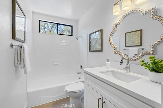 1207 Porto Grande Unit 1, Diamond Bar, CA 91765 - full bathroom with vanity, wood finished floors, and bathing tub / shower combination