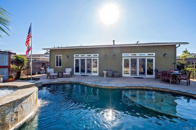 2722 Penkea Dr, Oceanside, CA 92054 - view of swimming pool featuring a patio area and french doors