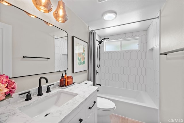 30361 Via Alcazar Ave, Laguna Niguel, CA 92677 - full bathroom with vanity, shower / bath combo, and wood finished floors
